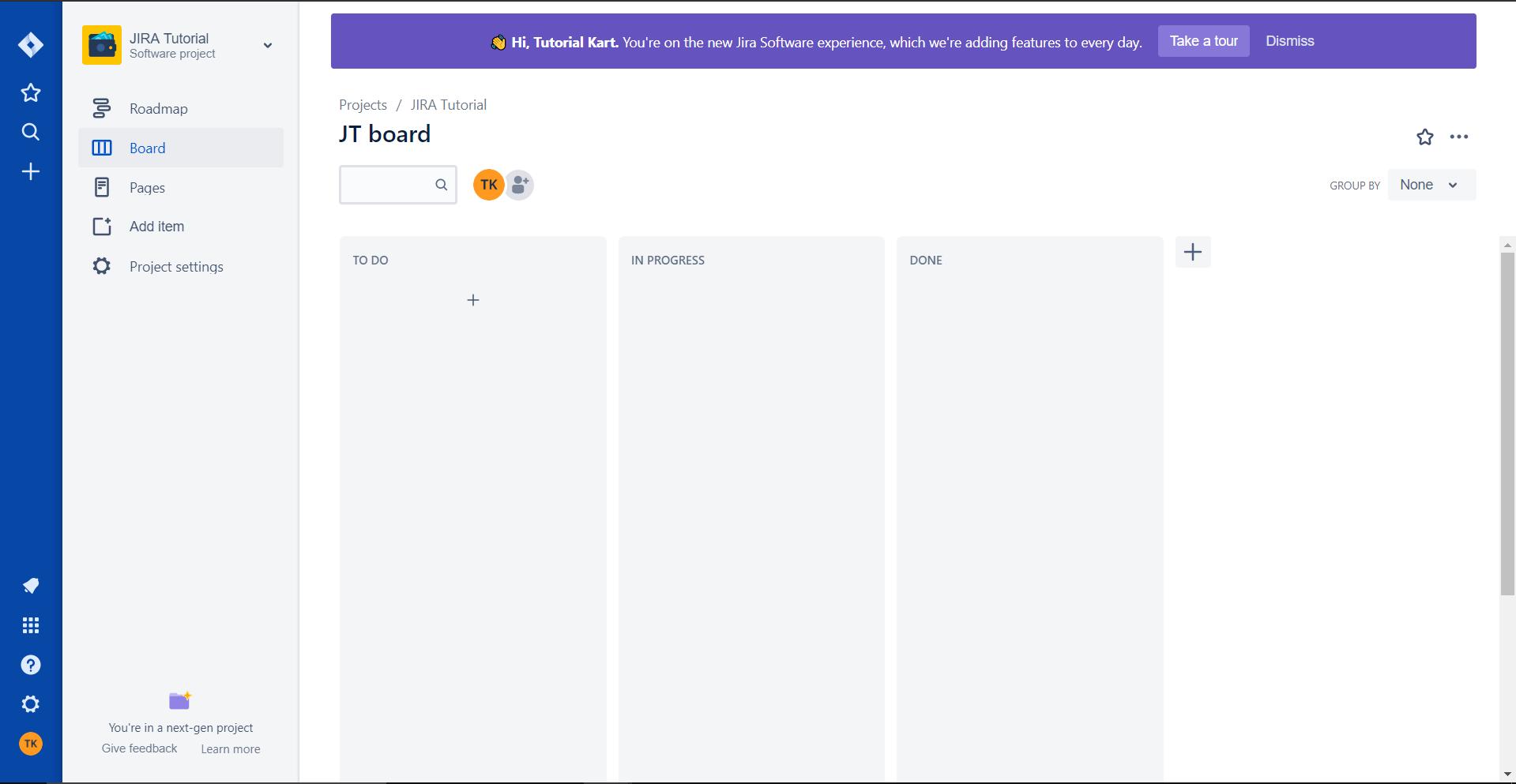 JIRA Tutorial - Project Dashboard