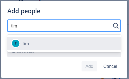 JIRA Scrum Board - Add people using name