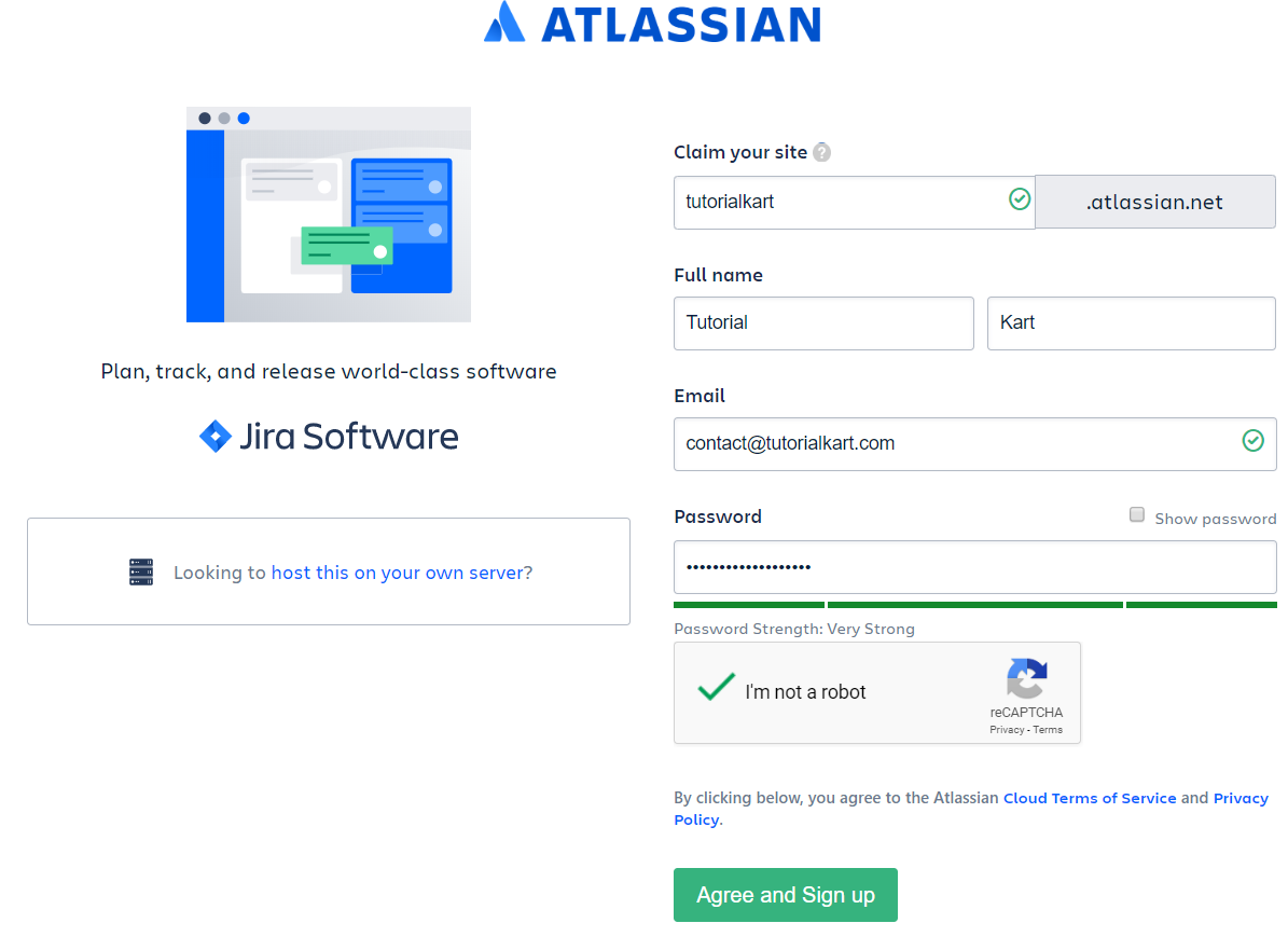 JIRA Tutorial - Free Signup