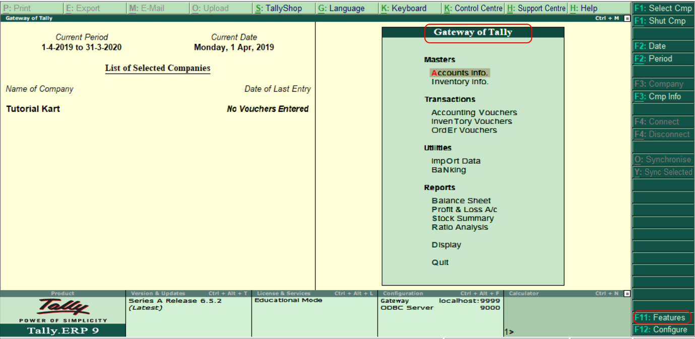 practical assignment on gst in tally erp 9