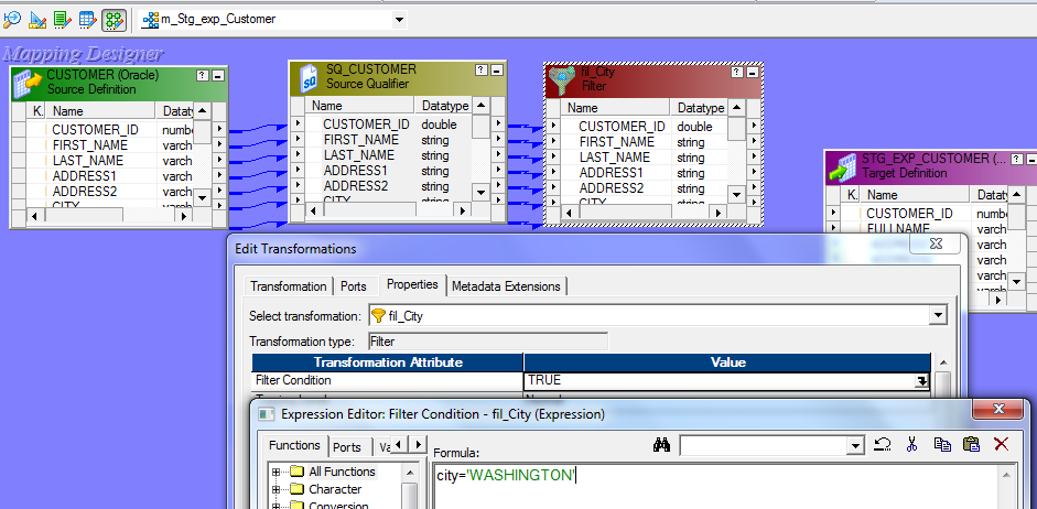 Expression Transformation in Informatica