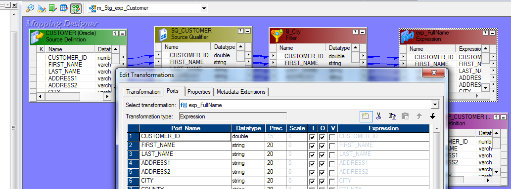  Expression Transformation in Informatica