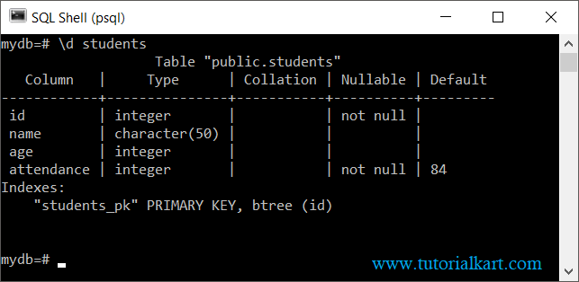 PostgreSQL - Make an existing column as PRIMARY KEY