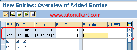 Check Exchange Ratios for Currency Translation in sap fscm