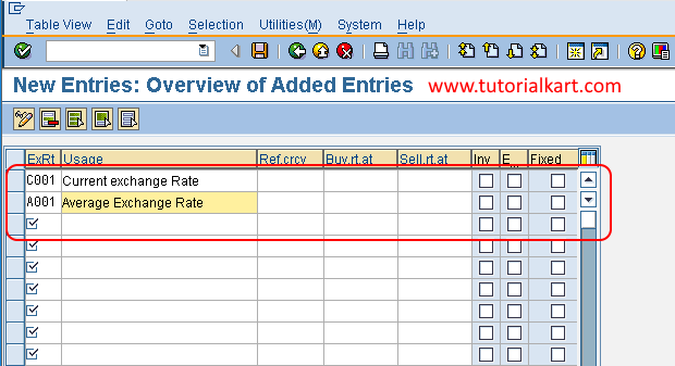 Define and check rate types in SAP FSCM