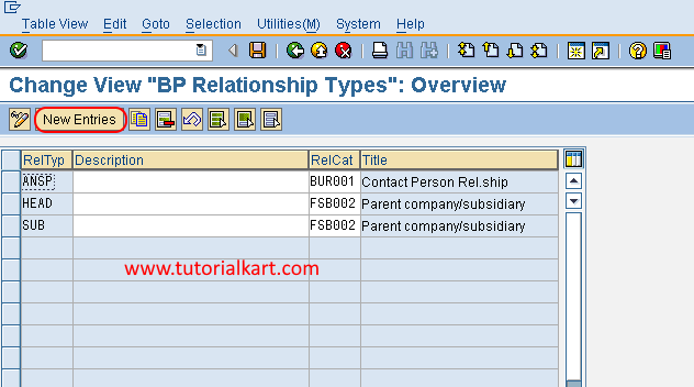 New entries BP relationship types in SAP FSCM