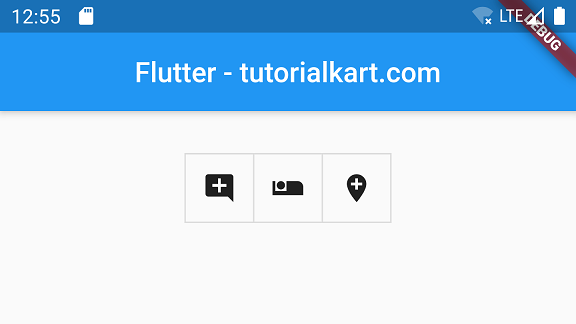 Flutter ToggleButtons Example