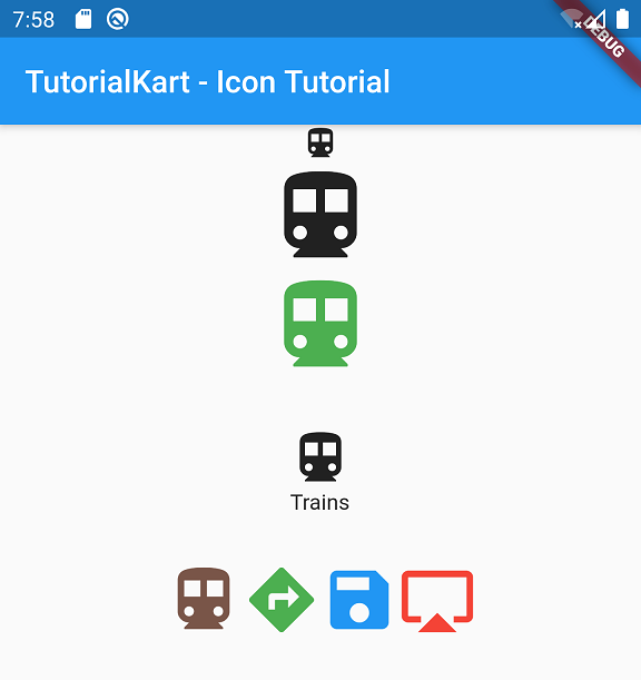 Flutter Icon Tutorial