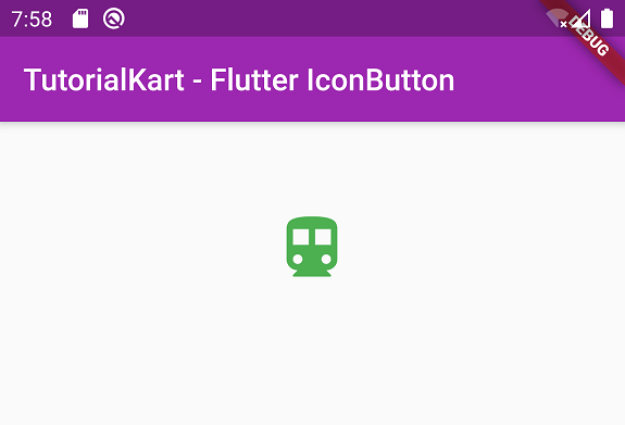 Flutter IconButton Tutorial