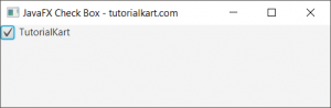 JavaFX CheckBox Tutorial