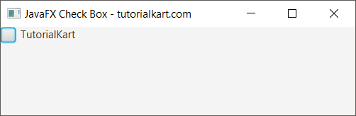JavaFX CheckBox