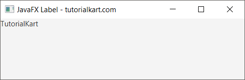 JavaFX Label