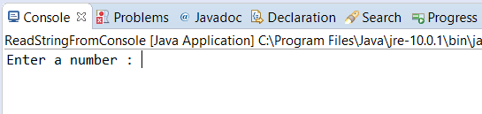 Java Program - Read Integer from Console via Standard Input (Keyboard)