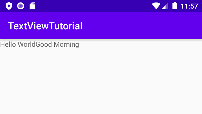 Android TextView Example