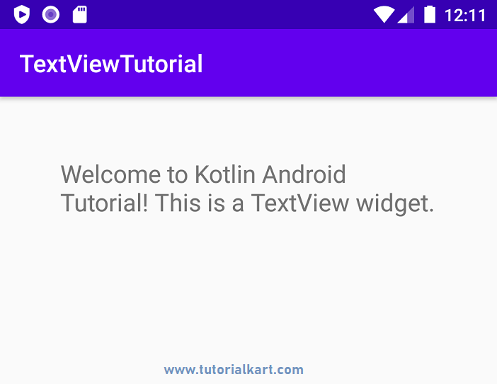 Android TextView Tutorial