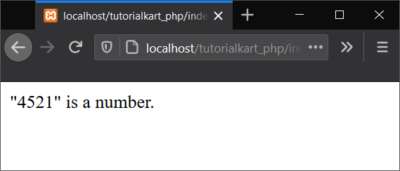 Php - Check If Given String Is Number
