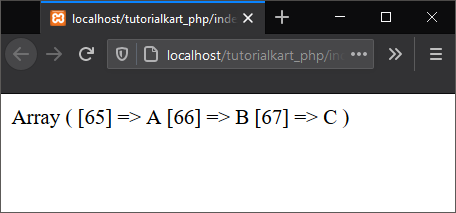 PHP array_combine() - Create Array using Keys and Values