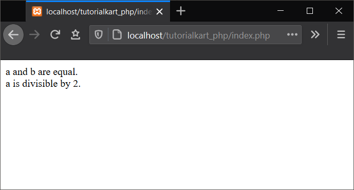 PHP If - Nested
