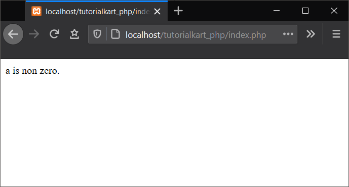 PHP If - With Integer as Condition