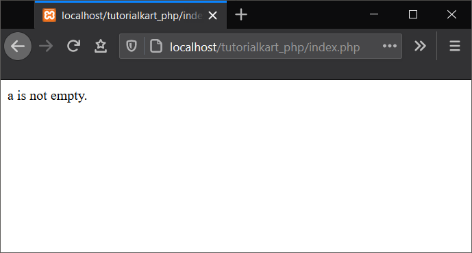 PHP If - With String as condition