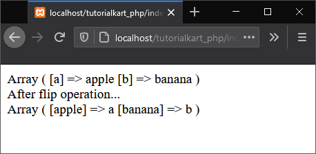 PHP array_flip() - Flip Keys with Values in Array