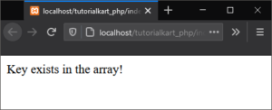 php if array key exists return value