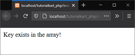 PHP array_key_exists() - Check an Array for a Specified Key