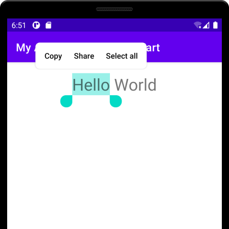 Kotlin Android - Selectable Text in TextView