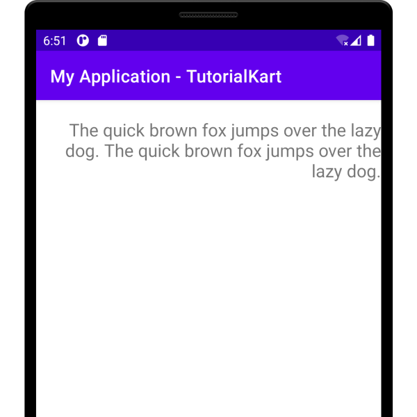 Kotlin Android - Right Align text in TextView