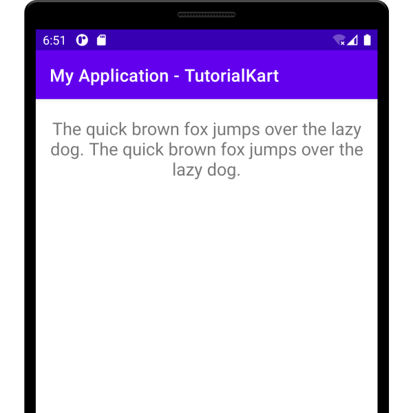 Center Align text in TextView in Kotlin Android