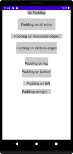 Set Padding for Text Composable - Android Jetpack Compose