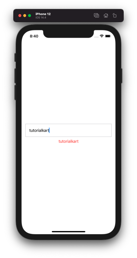 SwiftUI TextField - Editing in Progress