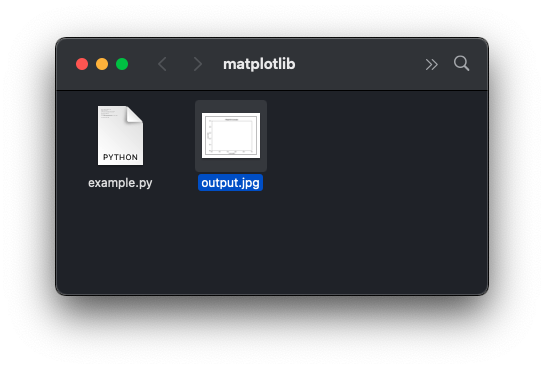 Matplotlib - Save Plot Figure as JPG