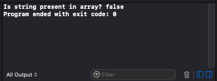 Swift String Array - Check if Specific String is Present