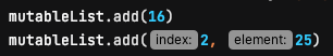 Kotlin Mutable List