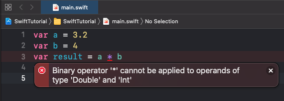 Swift Multiplication - Error