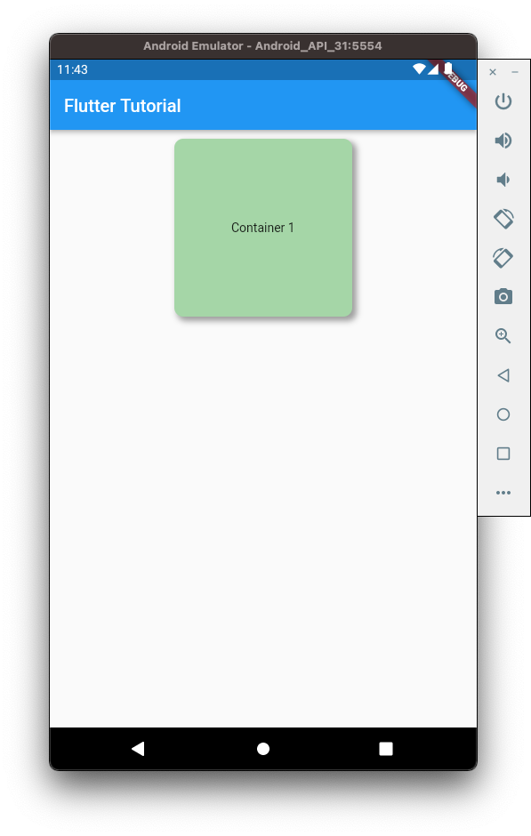 Flutter Container Box Shadow - Android