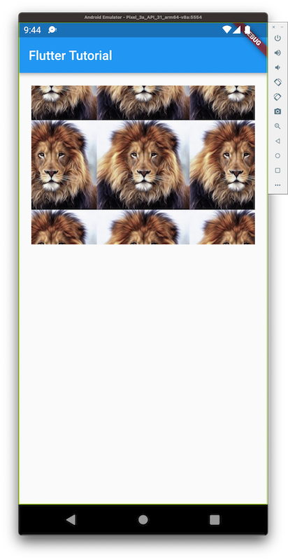 Flutter Image Repeat - Android