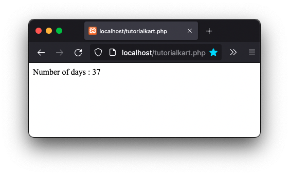 PHP - Find Number of Days between Two Dates
