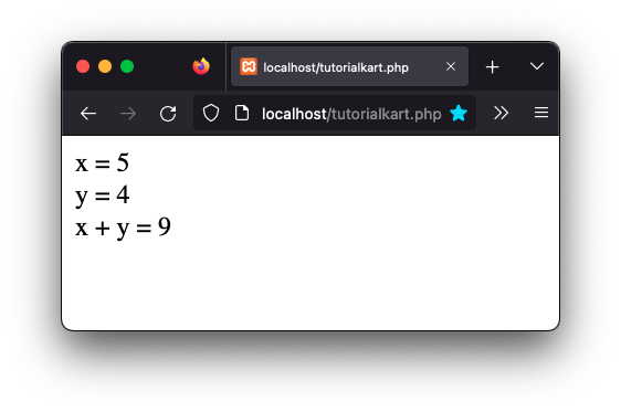 PHP Addition of Integers