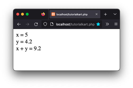 PHP Addition of Integer and Float