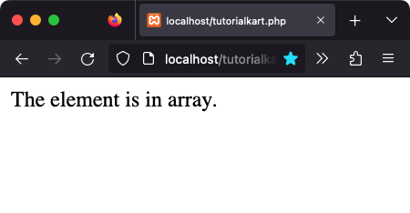 PHP - Check if specific element is present in array