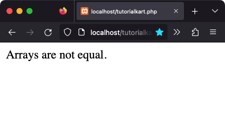 PHP - Check if array1 is equal to array2 (given unequal arrays)