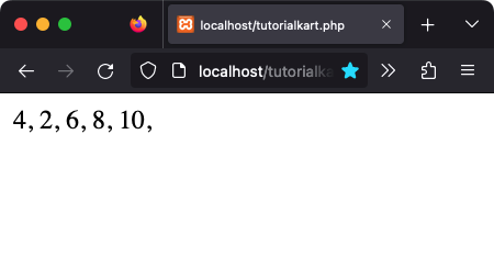 PHP - Filter even numbers in an array