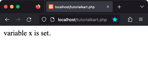 PHP - Check if variable is set