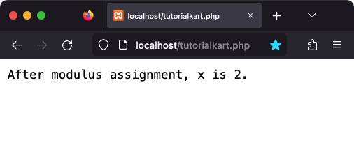 PHP - Modulus Assignment Operator 