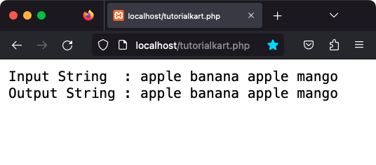 PHP - Replace last occurrence in a string - Negative Scenario