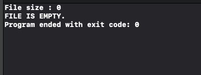 Swift - Check if File is Empty - Empty file scenario output