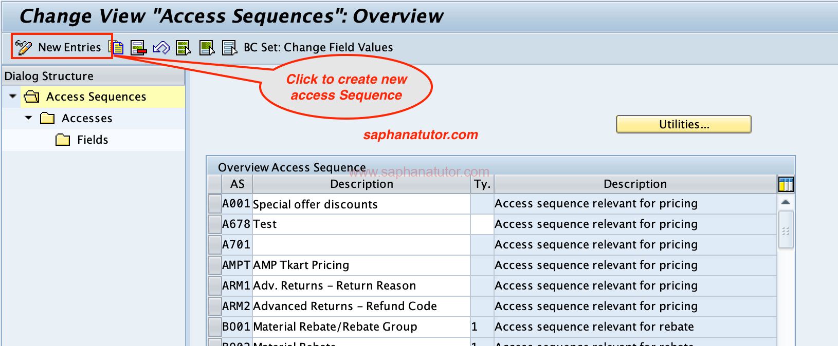 Access Sequence Configuration