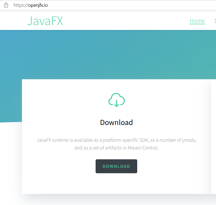 JavaFX SDK Download